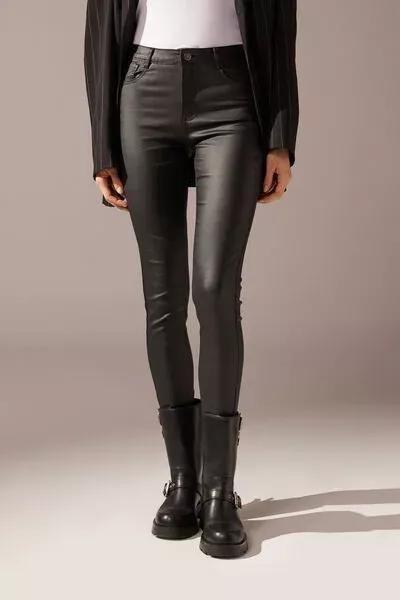 جينز جلد أسود, Black, medium