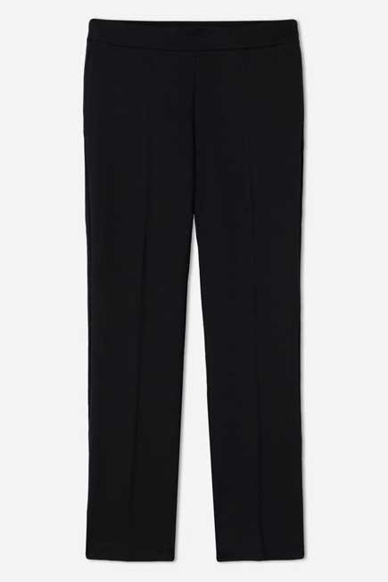 Black Cropped Flared Leggings, , large image number 4