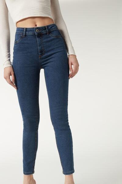 Blue Denim Push-Up Jeans, Blue Denim, large image number 1