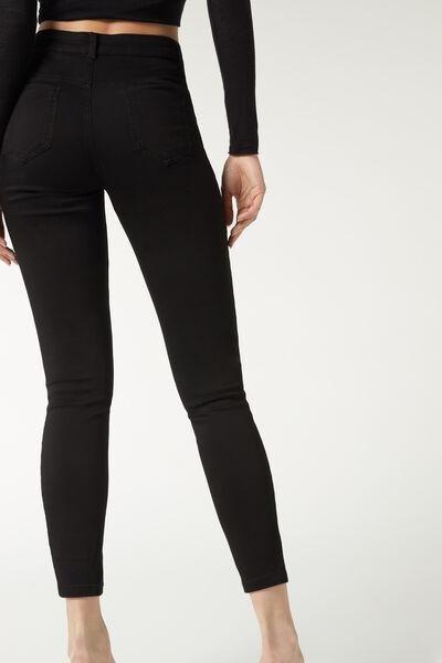 Black Push-Up Skinny Jeans, , large image number 2