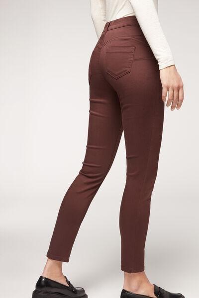 Brown Push-Up And Soft Touch Jeans, 5501_5094, large image number 0