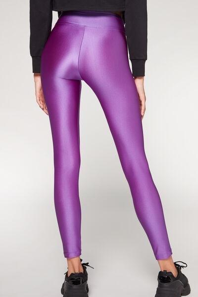 Purple Super Shiny Leggings, , large image number 2