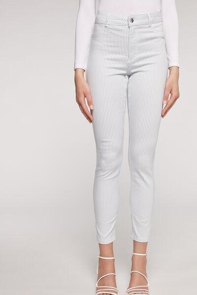 جينز ناعم الملمس بوش أب بطبعة خطوط أزرق "اتح, , large image number 1