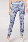 Calzedonia - Navy Tie Dye Soft Touch Sport Leggings