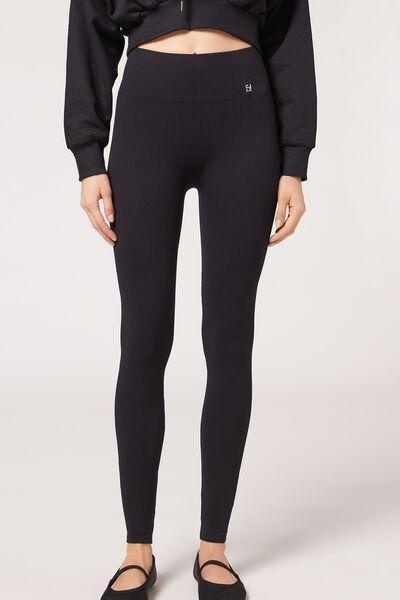 طماق سلس مضلع أسود, Black, large image number 1