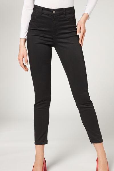 Black Denim Keith Haring Soft Touch Push-Up Jeans, , large image number 1