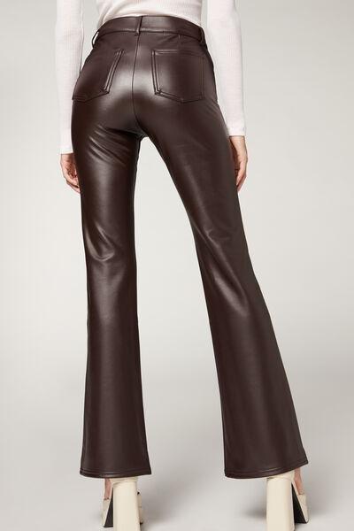 Wide Leg Leggings Calzedonia Flare Fit Calzedonia Brown Thermal Flare  Leggings Azadea Kuwait