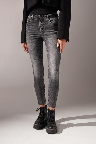 Calzedonia THERMAL SKINNY JEGGINGS - Jeggings - grigio jeans/grey -  Zalando.de