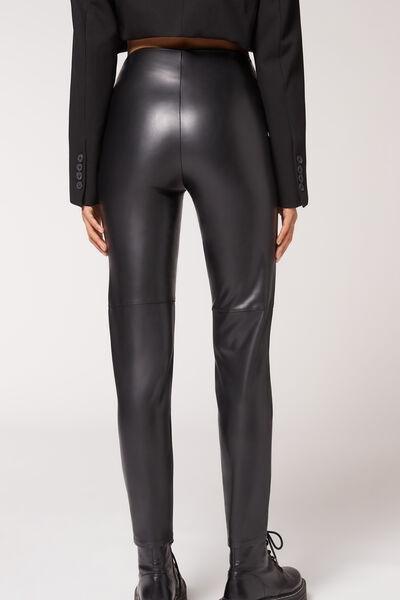 Coated Thermal Skinny Leggings with All Over Studs - Calzedonia