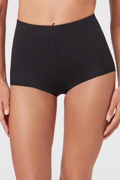Black Stretch Hot Pants, , large image number 1