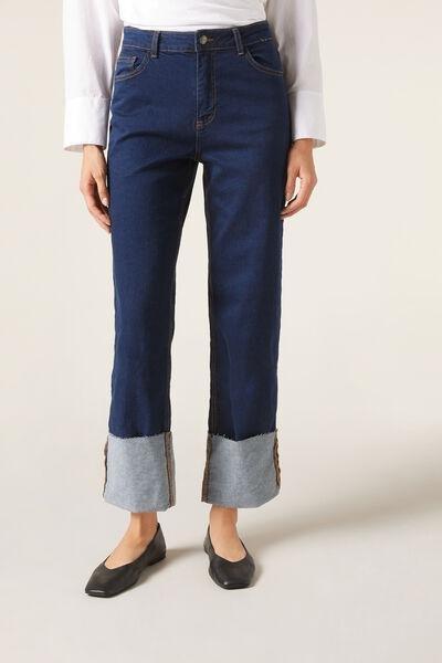 Blue Culotte Jeans, 5501_3182, large image number 1
