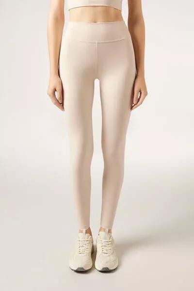 Beige First Class Leggings, 5501_113F, medium