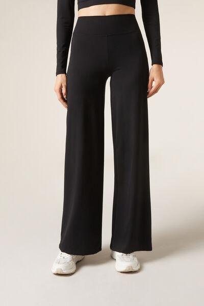Black First Class Palazzo Leggings, , large image number 1