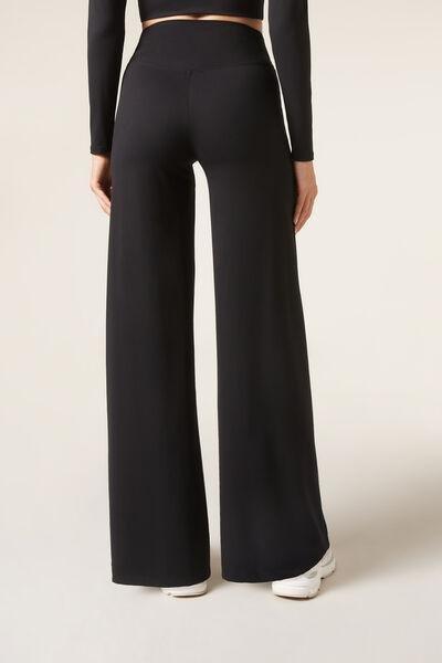 Black First Class Palazzo Leggings, Black, large image number 2