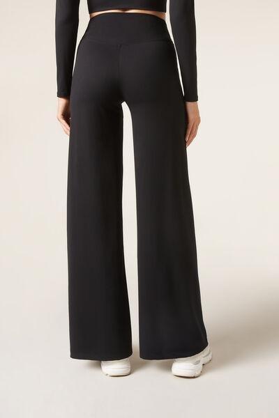 Black First Class Palazzo Leggings, , large image number 2