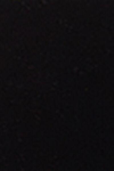 Black Plain Velvet Trousers, Black, large image number 3