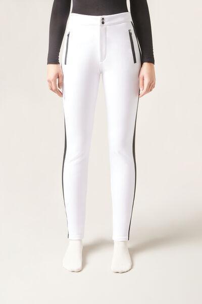 Fur Details Casual Trousers, , large image number 1