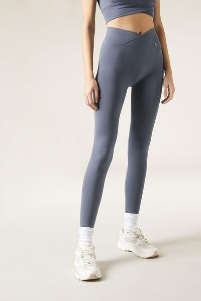 Blue Seamless Leggings, , large image number 0