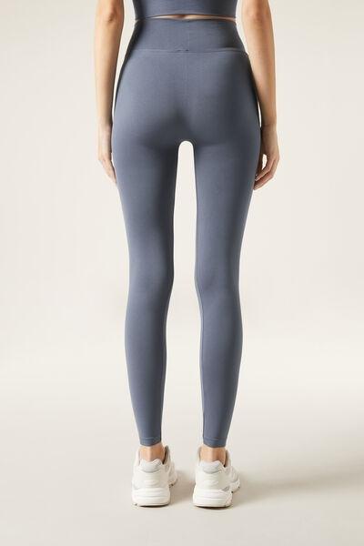 Blue Seamless Leggings, , large image number 2