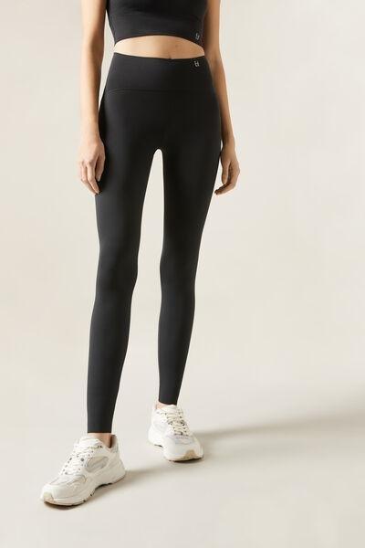 Black Ankle-Length Leggings, , large image number 0