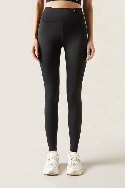 Black Ankle-Length Leggings, , large image number 1