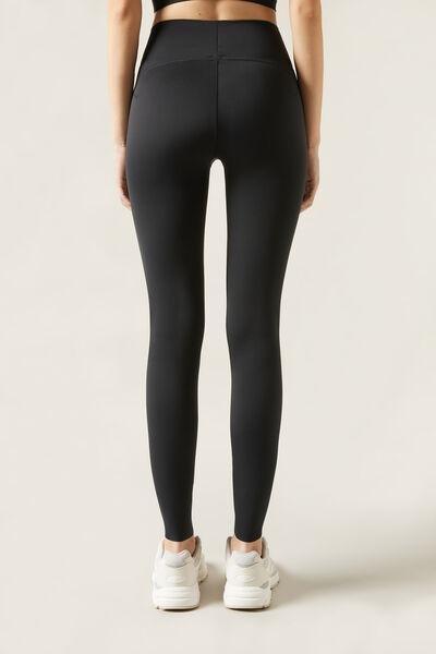 Black Ankle-Length Leggings, , large image number 2