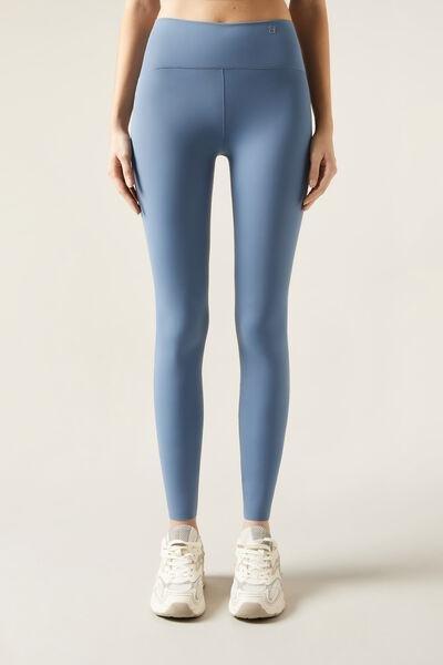 Blue Soft Touch Leggings, , large image number 1