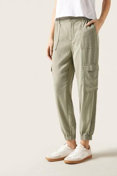 Green Cargo Joggers, , large image number 0