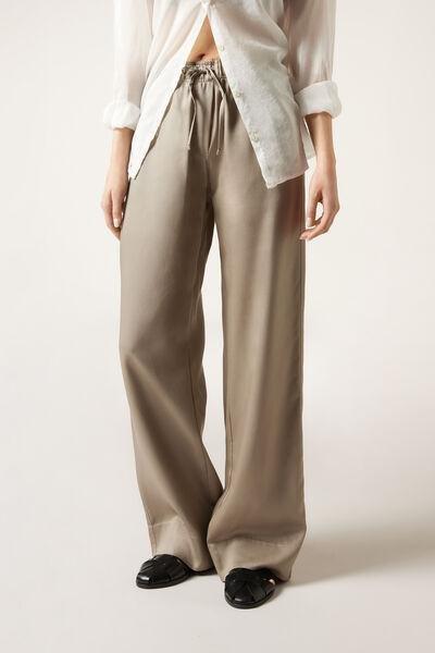 Green Plain Casual Joggers, , large image number 0