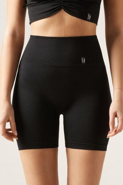 Black Scrunch Cycling Leggings, , large image number 1