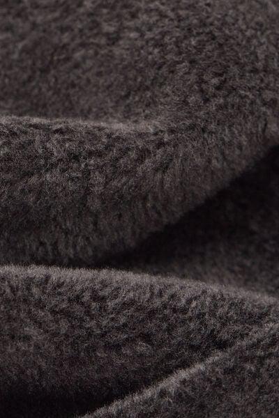 Black Plush Thermal Palazzo Pants, Black, large image number 3