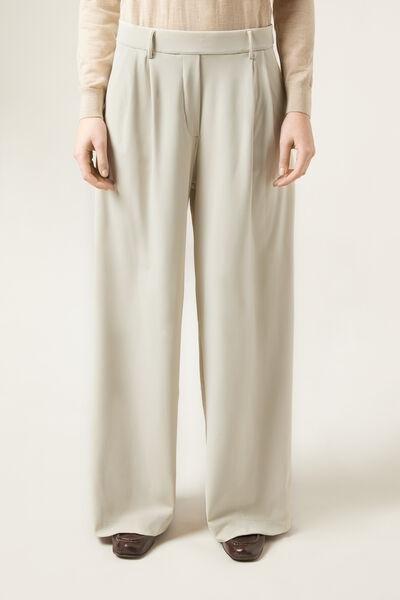 Beige Comfy Flex Cotton Pants, 5501_143F, large image number 0