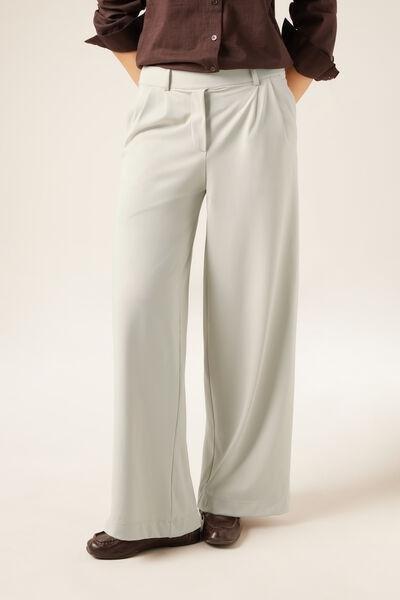 Beige Comfy Flex Cotton Pants, 5501_143F, large image number 3