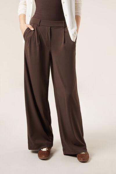 Brown Comfy Flex Pants, 5501_144F, large image number 3