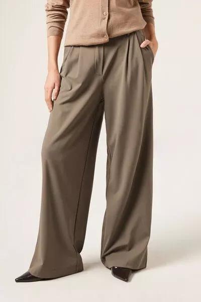 Beige Comfy Flex Pants, 5501_145F, large image number 1