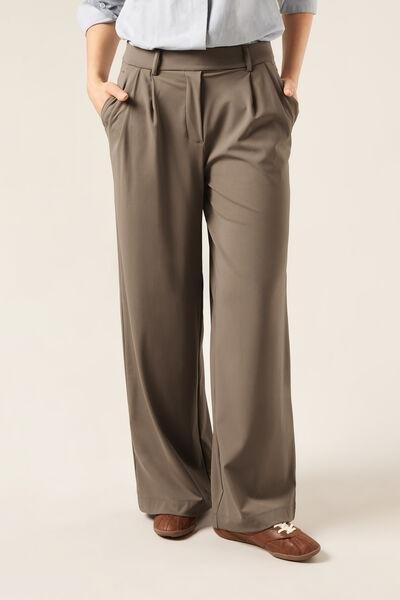 Beige Comfy Flex Pants, 5501_145F, large image number 3