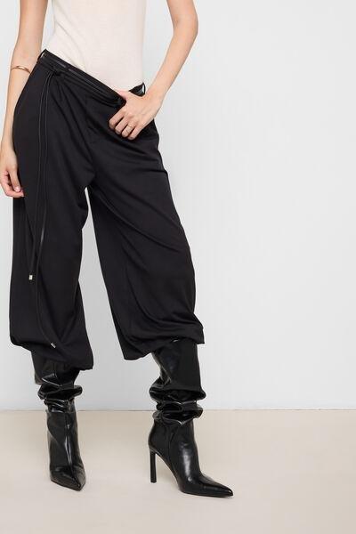 Black Comfy Flex First Class Pants, Black, large image number 1