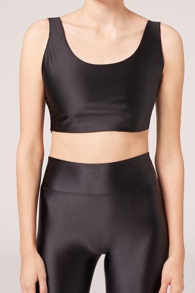 Black Super Shine Top, , large image number 1