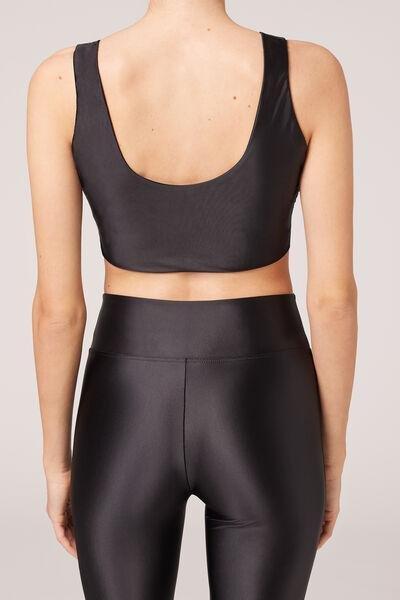 Black Super Shine Top, , large image number 2
