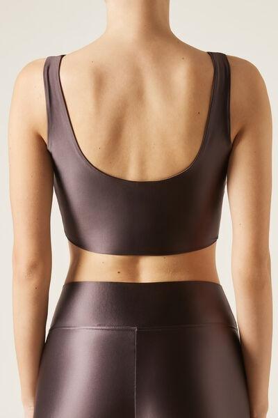 Super Shine Plain Crop Top, , large image number 2
