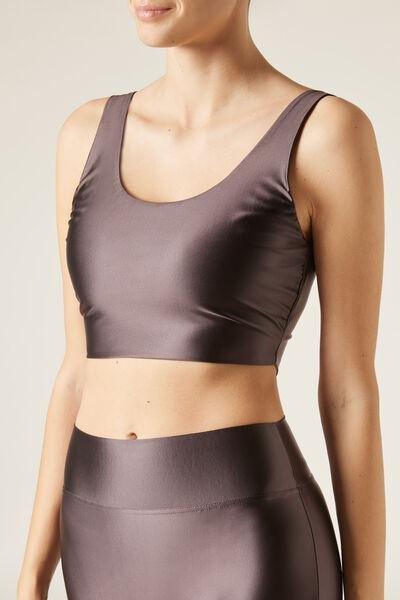 Super Shine Plain Crop Top, , large image number 3