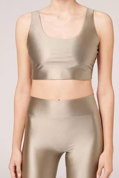 Beige Super Shine Top, 5501_865C, large image number 0