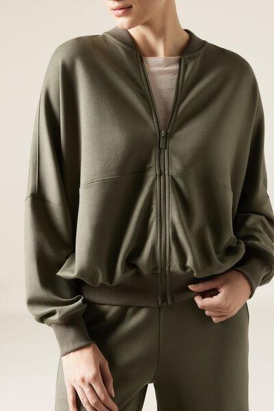 Soft Touch Oversized Cropped Hoodie, 5501_071F, large image number 0