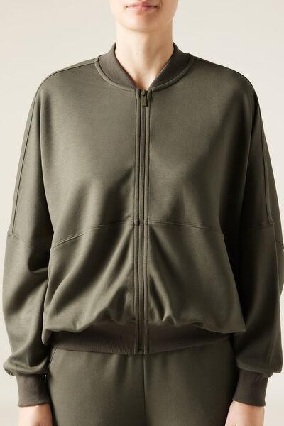 Soft Touch Oversized Cropped Hoodie, 5501_071F, large image number 1