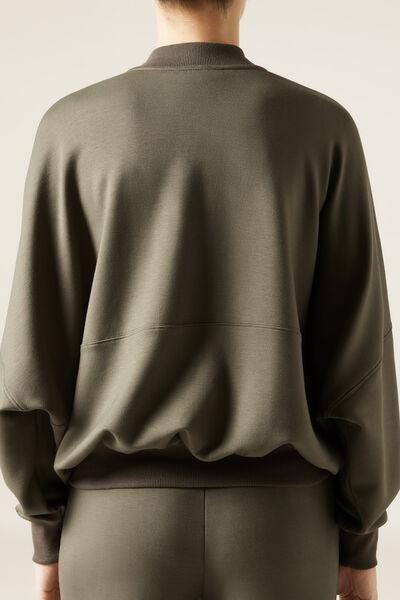 Soft Touch Oversized Cropped Hoodie, 5501_071F, large image number 2