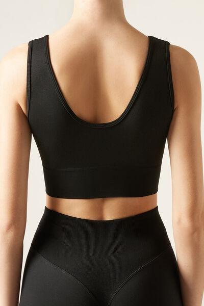 Black Scrunch Top, Black, large image number 2