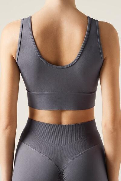 Grey Scrunch Top, 5501_059F, large image number 2
