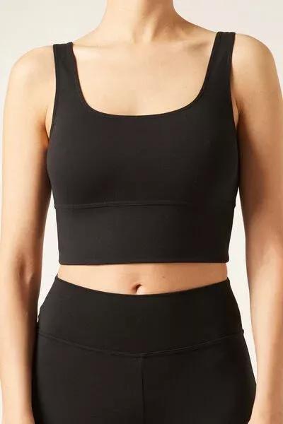Black First Class Soft Touch Top, Black, medium