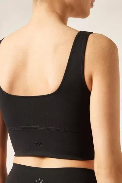 Black First Class Soft Touch Top, Black, large image number 3