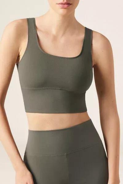 Green First Class Soft Touch Top, 5501_163F, large image number 3